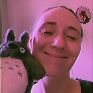 Emily with her little Totoro